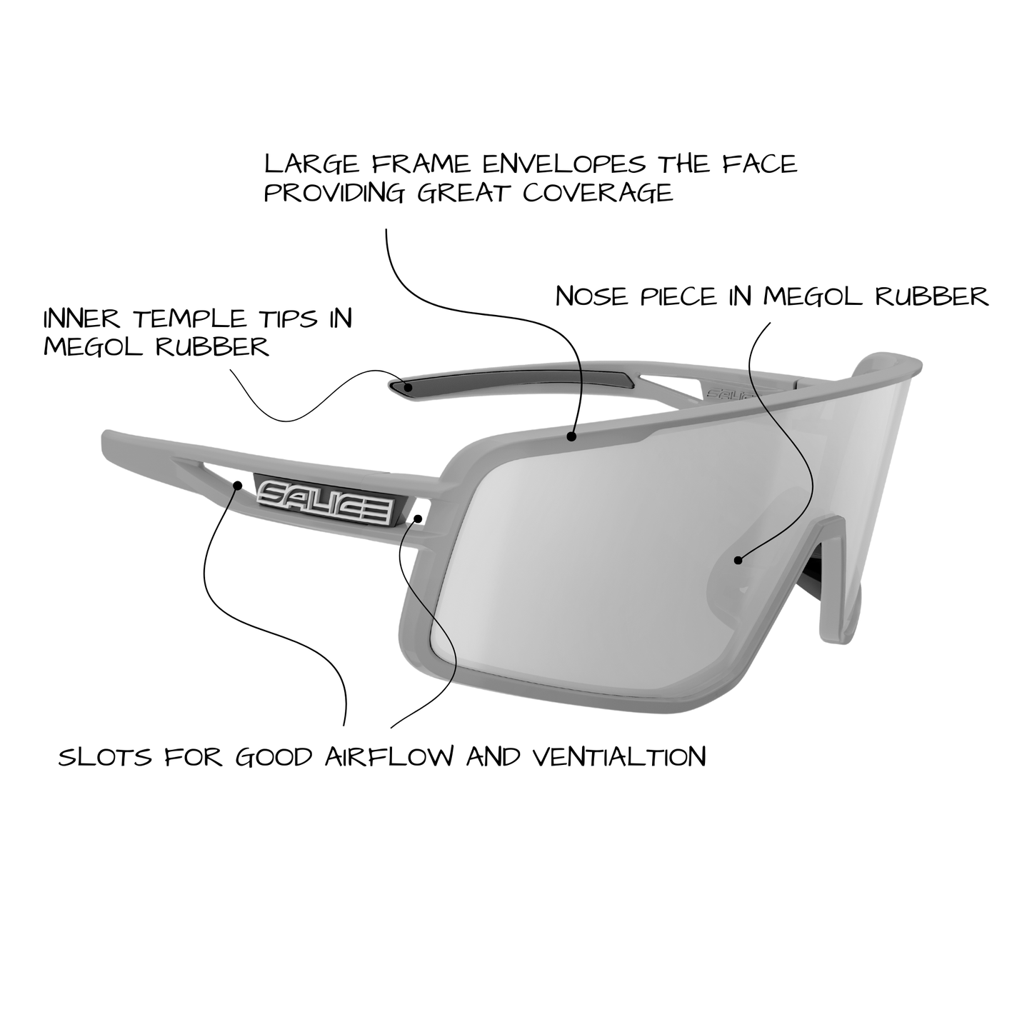 Salice Model 022RW Sports Sunglasses