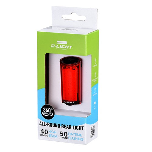 D-Light CG-126R Rechargeable  Bicycle Rear Light (40 Lumens)