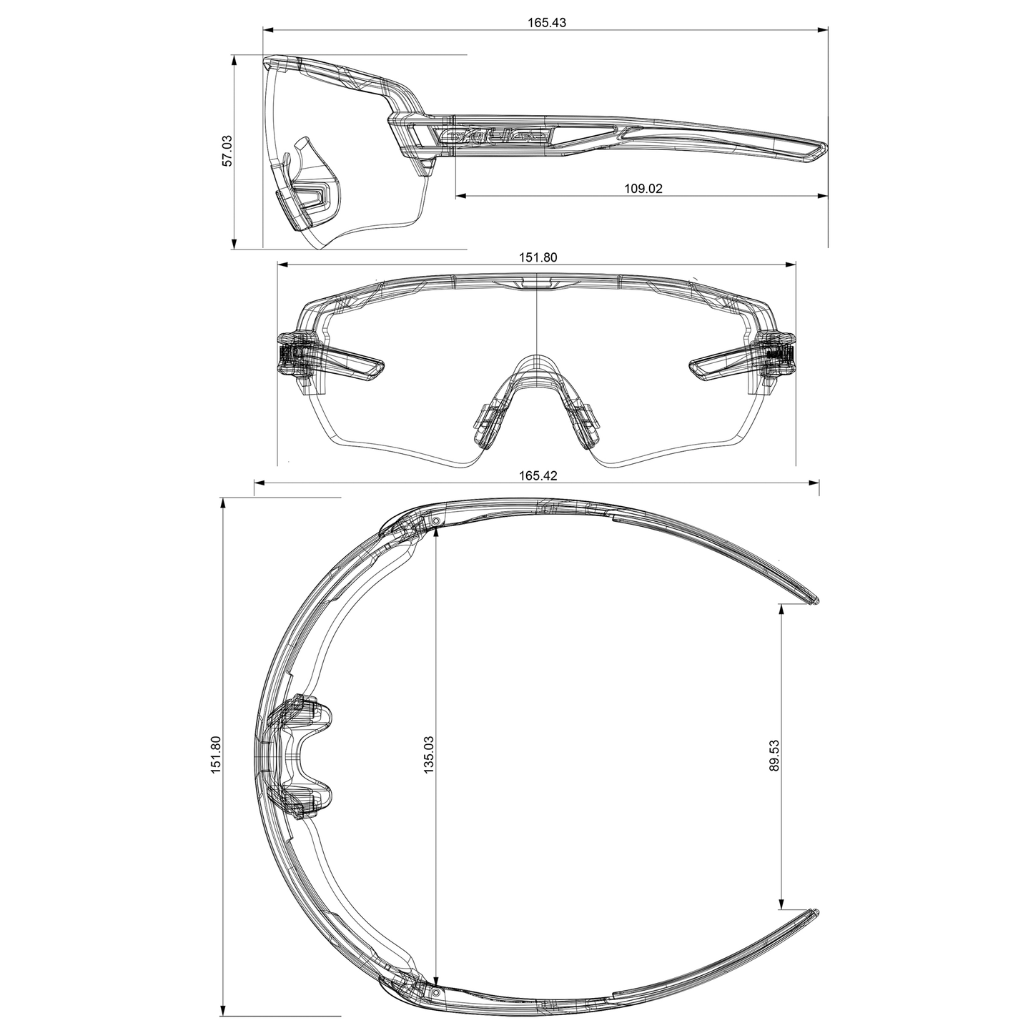 Salice Model 020RW Sports Sunglasses