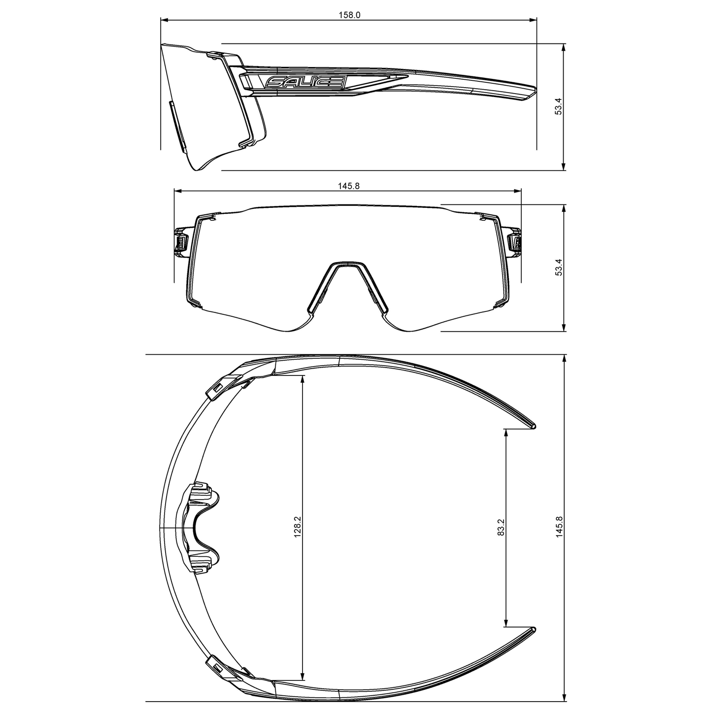 Salice Model 026SRW Sports Sunglasses